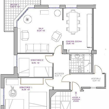 Appartement Spacious Independent Bright And With Views